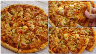 Chicken Pizza Recipe Step By Step,Quick And Easy Recipe By Recipes Of The World 