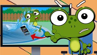 Video novo! SAPO ZÉ VIU O CELULAR CAINDO NA PISCINA - Reagindo aos melhores desenhos infantis