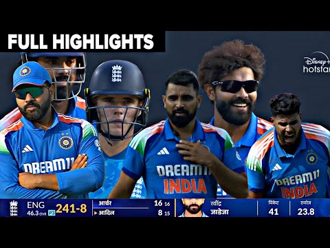 India Vs England 1st ODI Full Match Highlights, IND vs ENG 1st One Day Full Highlights