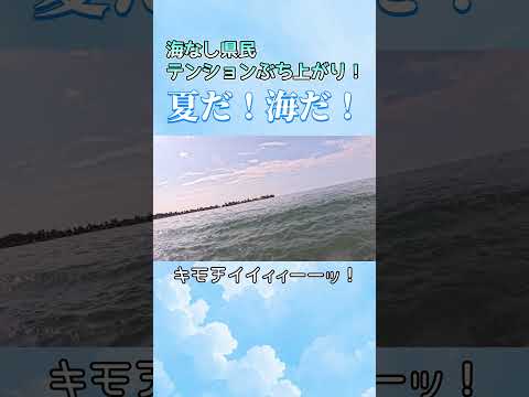 海なし県民がお盆過ぎの海に飛び込んだら #夏 #海 #夏休み
