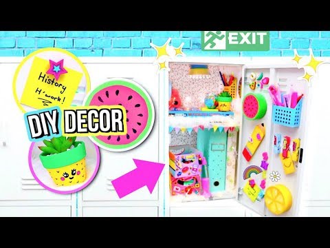DIY Locker Decorations! DECORATING MY LOCKER! How To Locker Organization!