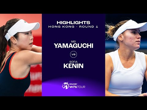 Mei Yamaguchi vs. Sofia Kenin | 2024 Hong Kong Round 1 | WTA Match Highlights