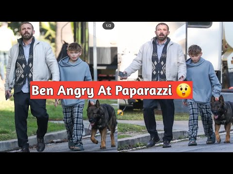 "Ben Affleck strolls with son Samuel in LA, appearing stressed amid wildfires and recent FBI visits.