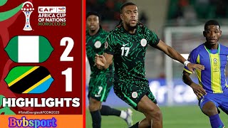 Nigeria vs Tanzania| 2:1 Highlights Afcon 2025