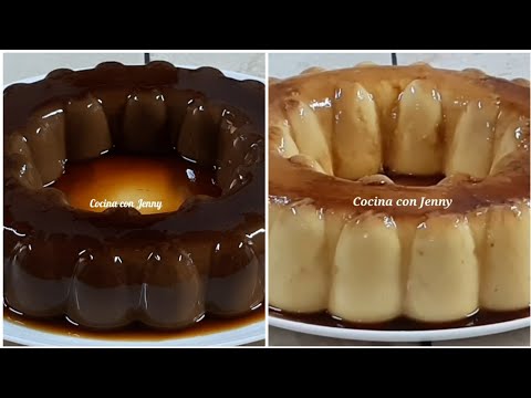 2 POSTRES FÁCILES COM 3 INGREDIENTES - FLAN