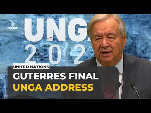 Guterres delivers final UNGA address, calls for reforms to global institutions