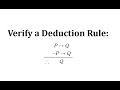 Understanding Valid Deduction Rules