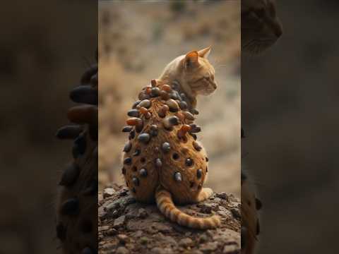 Rescuers Save Orange Cat From Millions of Bot Fly Larvae and Ticks in Desert #rescue #cat #cats