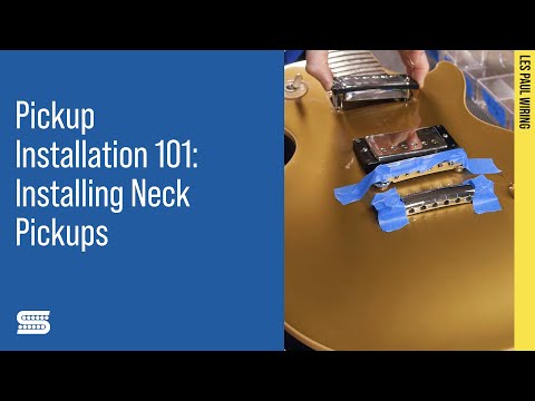 Les Paul DIY - Installing  Neck Pickups