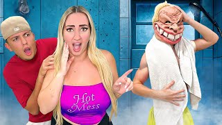 WE CAUGHT THE TEETH MONSTER SHOWERING IN OUR BATHROOM…