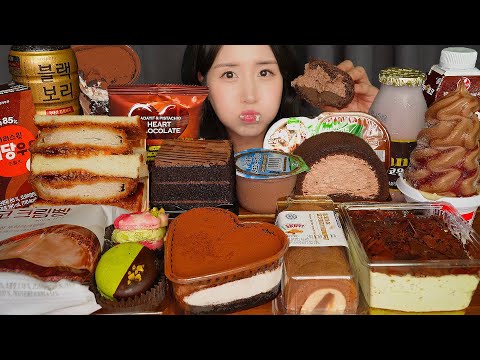 식욕폭발 임산부의 신상털기🍫 편의점 초코 디저트 먹방 ASMR MUKBANG | EATING SOUNDS CHOCOLATE CAKE DESSERT