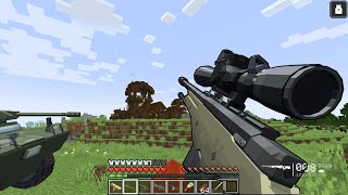 I DESTROYED A PILLAGER OUTPOST AND SAVED VILLAGERS USING MODERN WEAPONS IN MINECRAFT