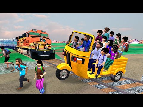 Lalchi School Auto Rickshaw Wala Vs School Student Ride Hindi Kahaniya Hindi Stories Moral Stories