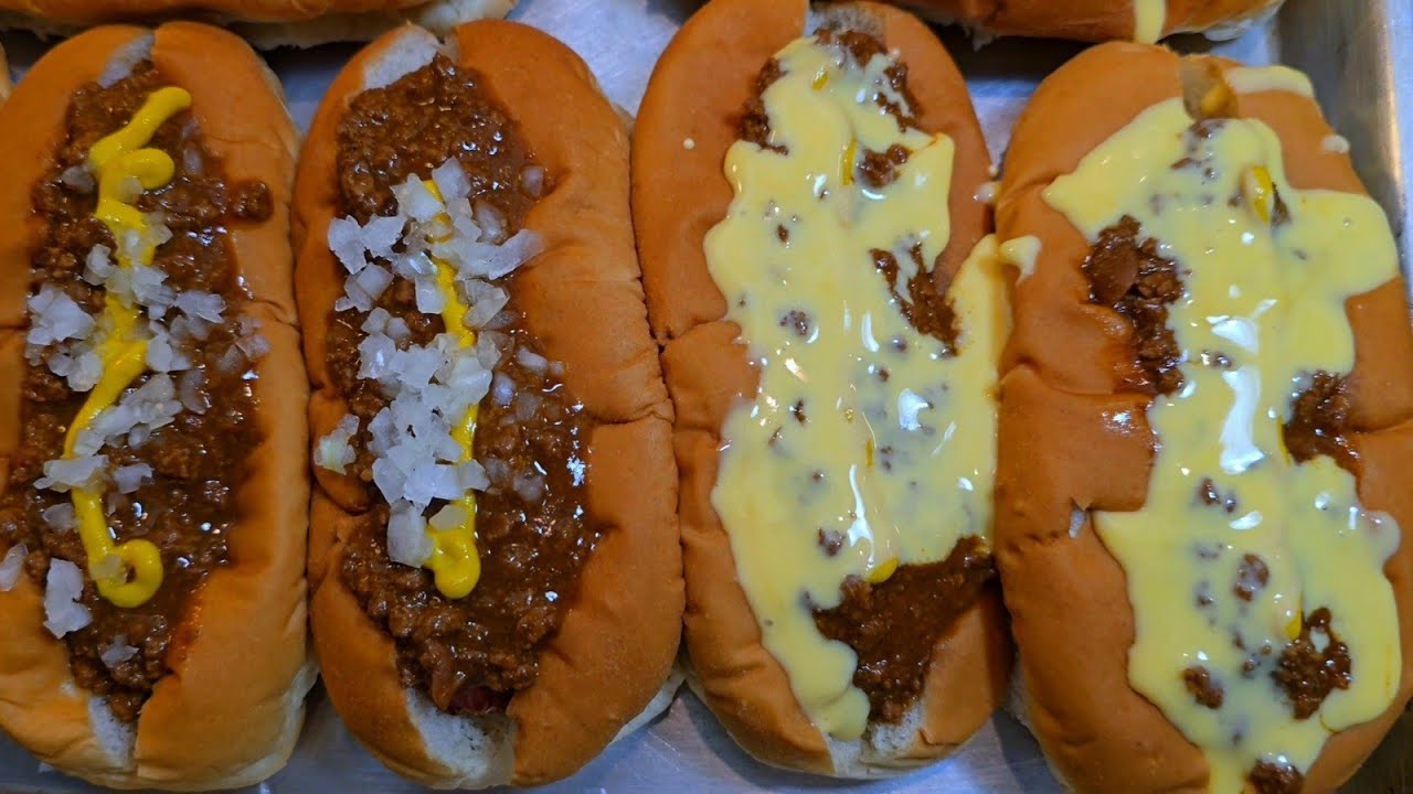 The best chili cheese hot dogs I make - James Coney Island Hot Dog recipe (my way)