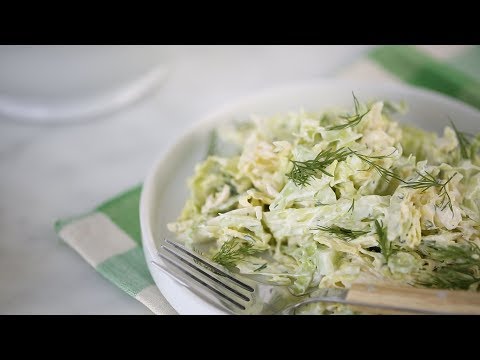 Cucumber and Dilled Cabbage Slaw- Everyday Food with Sarah Carey