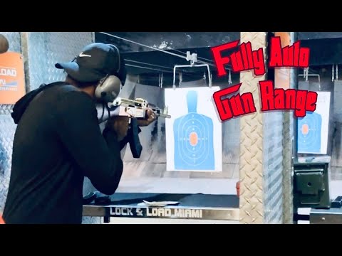 Shooting Fully Auto! MP5, AUG, AK47, Pump Shotgun (Lock & Load Miami)