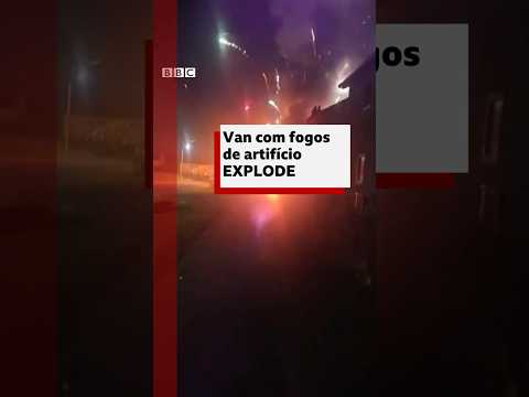 Van carregada com fogos de artifício explode na Escócia #bbcnewsbrasil