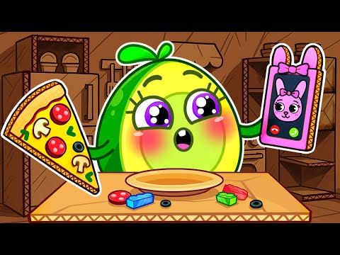 Inside the Cardboard House Challenge + More | Nursery Rhymes for Kids