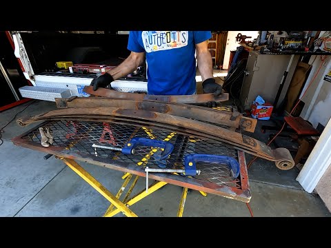 1976 Chevy Squarebody leaf spring refresh and new shocks - Rides so much better!