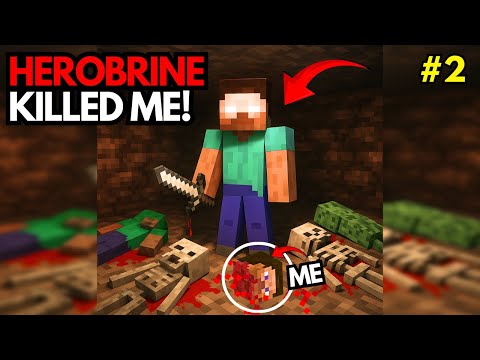 HEROBRINE KILLED ME IN A HAUNTED CAVE WHILE MINING DIAMONDS - EP 2