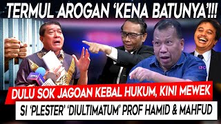 Kena Batunya❗Dulu Sok Jagoan Kebal Hukum, Kini Mewek. Si 'Plester' 'Diulti' Prof Hamid & Mahfud MD