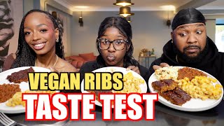 HOMEMADE VEGAN RIBS TASTE TEST | MUKBANG
