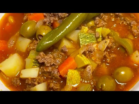 CALDO DE CARNE MOLIDA DE RES PICADILLO RECETA FACIL Y ECONOMICA | IRIS COCINABLOG