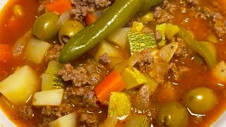 CALDO DE CARNE MOLIDA DE RES PICADILLO RECETA FACIL Y ECONOMICA | IRIS COCINABLOG