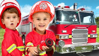 ¡Los niños aprenden sobre la extinción de incendios y ayudan a todos!