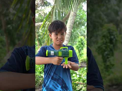 Súng to vs Súng nhỏ, loại nào xịn nhất || Noob vs Pro vs Hacker Nerf Gun #shorts #AnhCàRốt