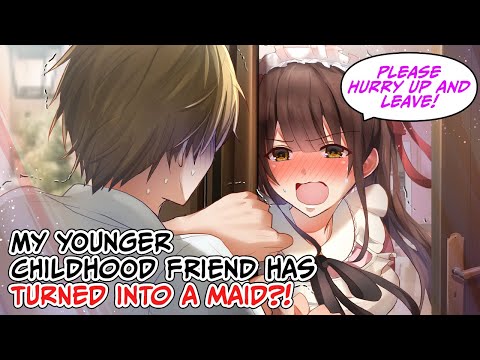 [Manga dub] My younger childhood friend has turned into a maid?! [RomCom]