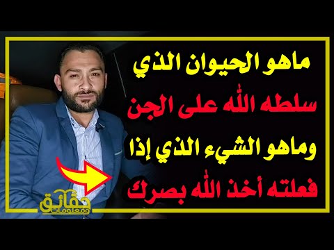 ماهو الحيوان الذي سلطه الله على الجن⁉️ وماهو الشيء الذي إذا فعله الإنسان أخذ الله بصره⁉️🤔