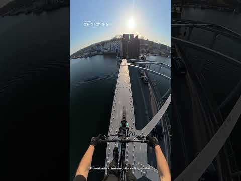 Different way over the bridge on bike!