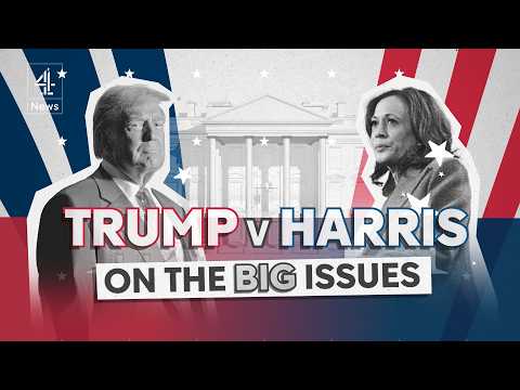 Trump v Harris on America's biggest election issues compared