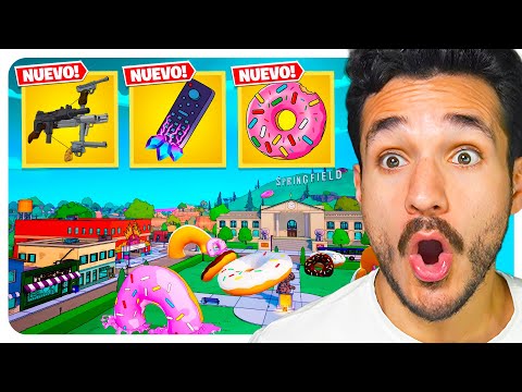 Probé las NUEVAS Armas de los Simpsons en Fortnite!