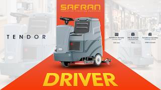 Safran Tendor Driver 85-95 | Binicili Zemin Temizleme Makinesi (3500 m²/saat)