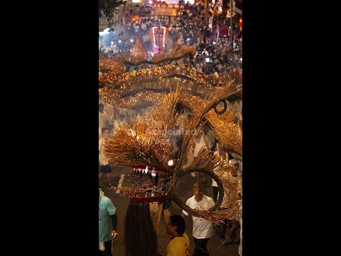 YouTube video thumbnail: Hong Kong Kicks off Moon Festival With Dragon Made of 10,000 Incense Sticks
