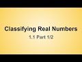 Classifying Real Numbers in Algebra