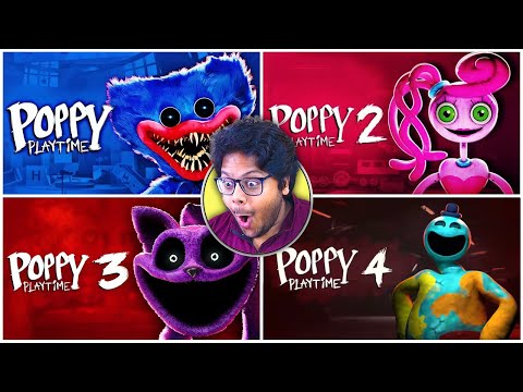 POPPY PLAYTIME CHAPTER 1 + 2 + 3 + 4  (FULL MEGA GAMEPLAY HINDI) | AYUSH MORE