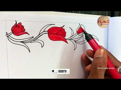 How to make simple Project Border design idea l Notebook/Assignment Front Page Border Design