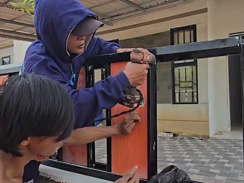 Proses Membuat pagar baja ringan lisplang