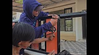 Proses Membuat pagar baja ringan lisplang