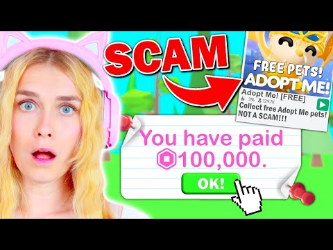 FAKE Adopt Me STOLE My Robux! (Roblox)