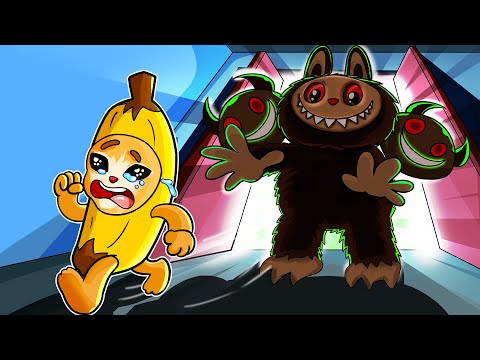 Labubu: Banana Cat's Spooky neighborooky | Labubu X Banana Cat (Animation)