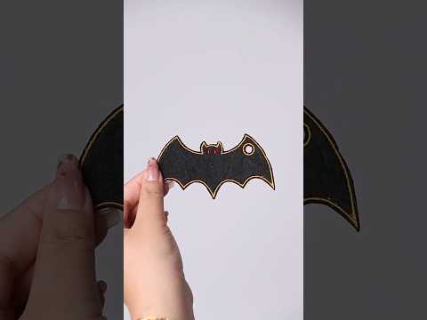 Tiny bat, big Halloween mood 🖤  #embroidery#shorts #halloween