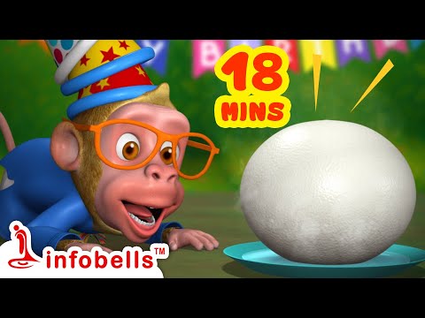 Bandar Mama Pahan Pajama - Happy Birthday Surprise | Hindi Rhymes & Songs | Infobells #hindirhymes