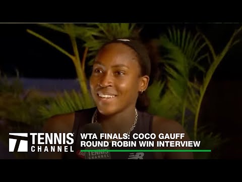 Coco Gauff Discusses Big Comeback Win; WTA Finals RR Win