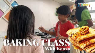 Little Kenzo Bikin Kelas Baking CREPES di Rumah