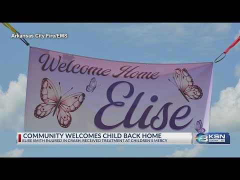 YouTube video thumbnail: Kansas Community Welcomes Child Back Home After February Crash