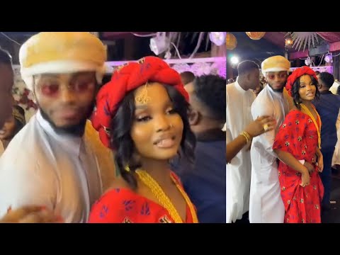 Diamond Platnumz na Zuchu wakicheza Kwenye KibaoKata cha harusi ya Jux na Priscilla jana usiku,